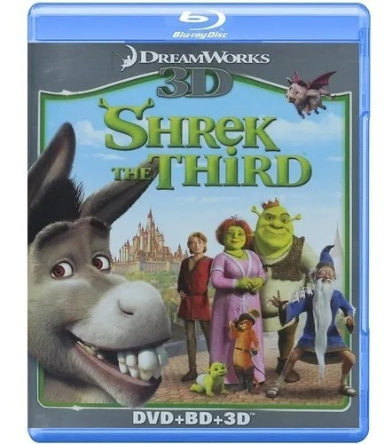 Shrek Tercero / Película Blu-ray 3d + Blu-ray + Dvd  