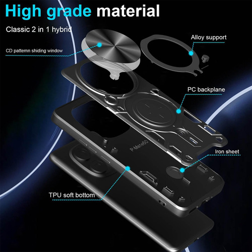 Funda Para Redmi Note 14 Pro+ Plus Con Uso Rudo Carcasa Case + 2mica
