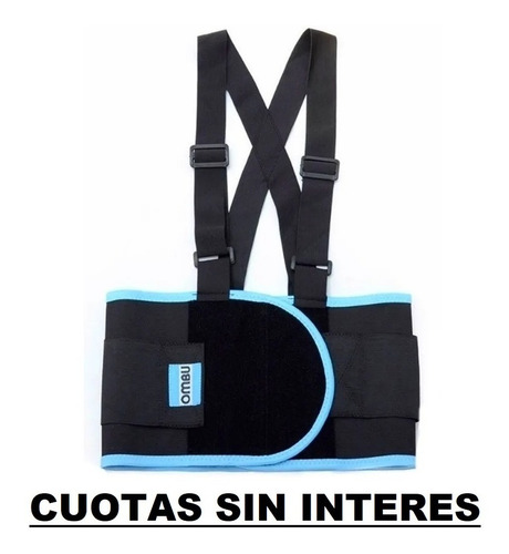 Imagen 1 de 5 de Faja Lumbar Ombu De Trabajo Original Reforzada + Cuotas