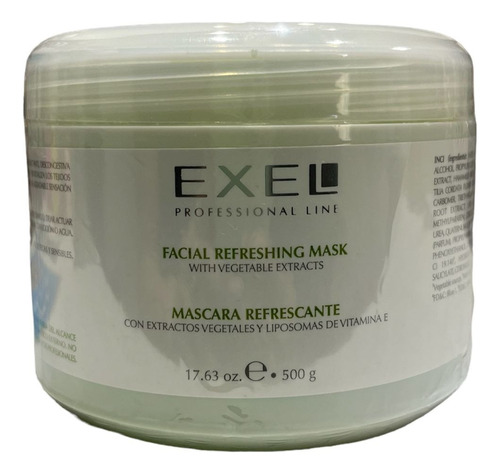 Mascara Facial Refrescante 500g Exel 