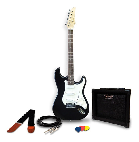 Imagem 3 de 6 de Kit Guitarra Stratocaster + Amplificador Correia Cabo