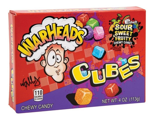 Dulces Warheads Gomitas Cubes Cubos 113 Gr