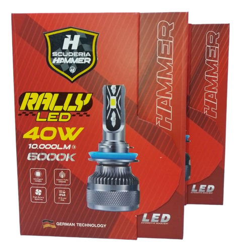 Luces Led H7 Hammer Rally 10.000 Lumenes 40w 6.000k