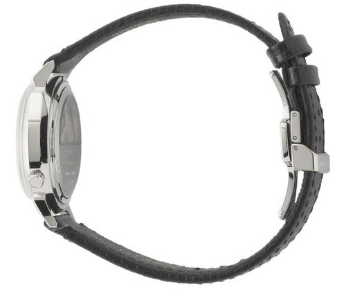 Reloj Bulova Accutron Legacy 505 2sw6a001 Color De La Correa Negro Color Del Bisel Plateado Color Del Fondo Plateado