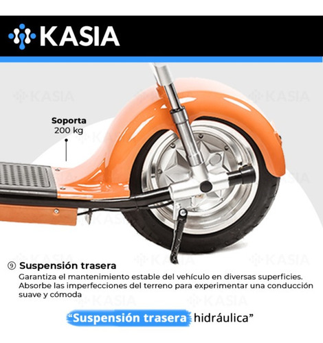 Moto Electrica Citycoco Kasia Fortius Certificado Eec