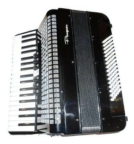 Acordeon Negro Parquer 96 Bajos 37 Teclas 7+2 Registros