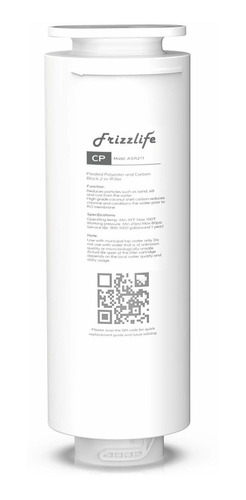 Frizzlife Asr211 Cartucho De Filtro De Repuesto Para Sistema