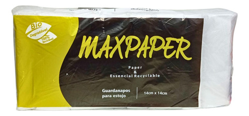 Guardanapo Branco Papel Tv Descartável Fardo C/ 10 Pacotes