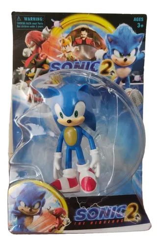 Sonic Figura 06 Cm Articulado The Hedgehog Con Vehiculo de Metal - wabro