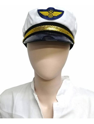 Sombrero De Capitán Marinero Color Azul Marino