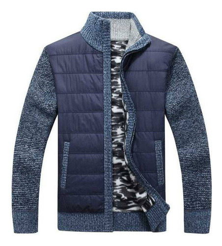 Cárdigan Hombre Invierno Nueva Moda Suéter Cuello Abrigos