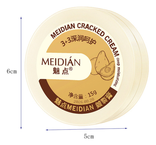 * Crema Reparadora De Grietas For Talones Secos En Forma De
