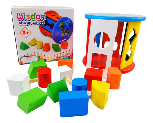 Juego Encaje Madera Niños Metodo Montessori Juego Educativo