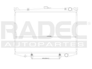 Radiador Nissan D21 1991-1992-1993-1994-1995 L4 2.4 Lts Aut