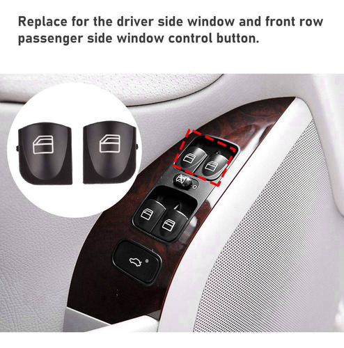12 Fundas Para Botones De Interruptor De Ventana Para W203 W