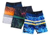 Comprar Kit 3 Bermudas Infantil Tactel Masculina Shorts Surf Praia