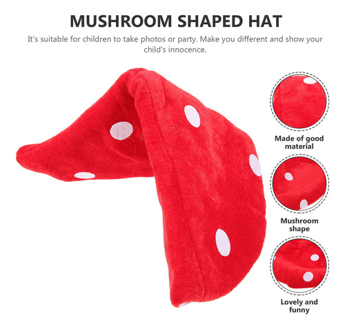 Sombrero Rojo Con Forma De Hongo, Sombrero De Sapo, Disfraz