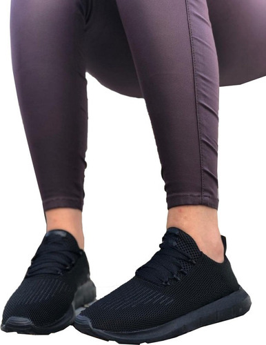 Tenis Zapatillas Comodas Livianas De Tela Dama, Mujer