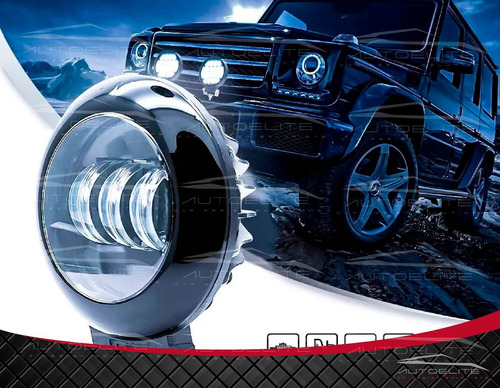 Set 10 Faros Barra Led 30w Redondo Universal 4.5p Mayoreo