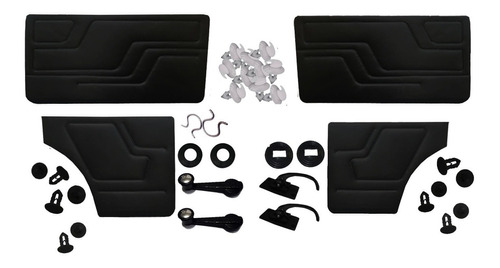 Kit Paneles Tapizados Fiat 147 Clip Manijas