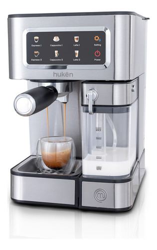 Cafetera Automática Barista+ 15 Bares | Masterchef By Hukën Color Plateado