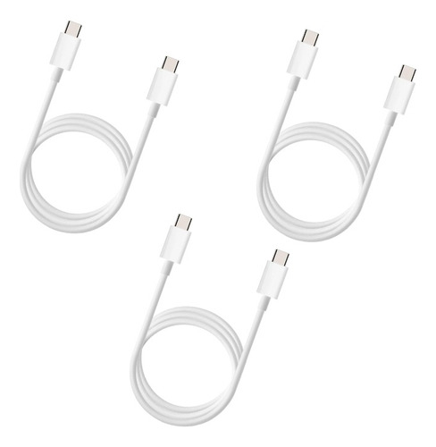 Kit De 3 Piezas Cable Tipo C A C 3a 1 Mt Carga Rapida /e