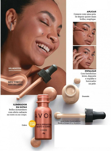 Avon No Bbb - Gotas Iluminadoras Rosto E Corpo