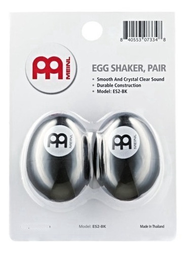 Efecto Shaker Meinl Es2 Negro Huevo Par  #