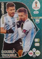 Comprar Carta Messi - Agüero Adrenalyn Xl Double Trouble Rusia 2018