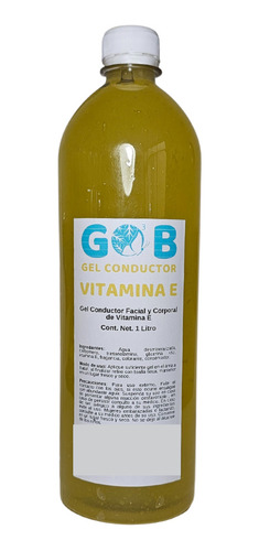 Gel Conductor Vitamina E - Gob - 1 Litro