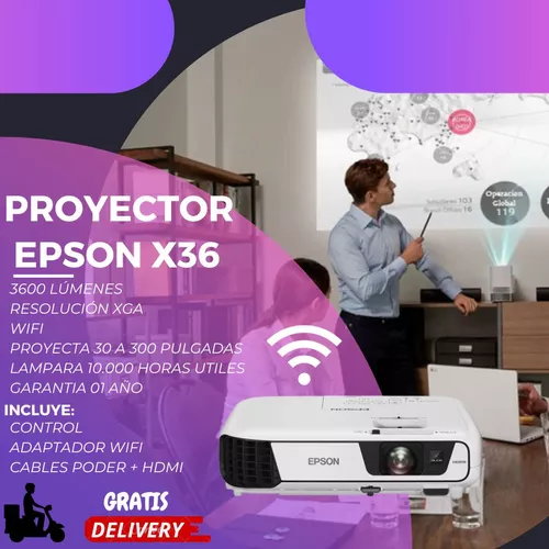 V11H845021, Proyector Epson PowerLite W42+, Portátil, Proyectores, Para  el trabajo