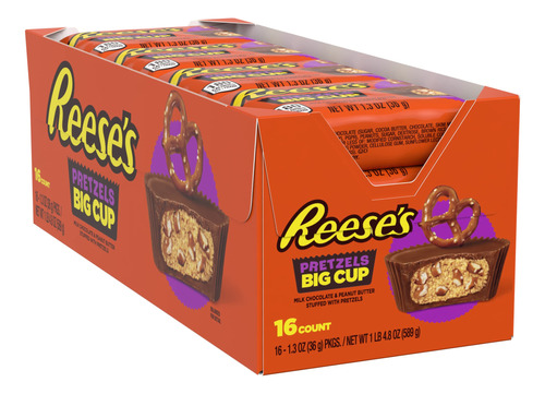 Copas Grandes De Reese's Con Pretzels De Chocolate, Leche, M