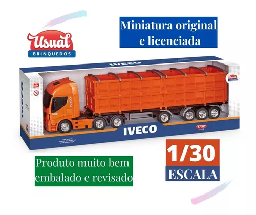 Miniatura Caminhao Iveco Graneleiro Escala 1/30 - Usual em