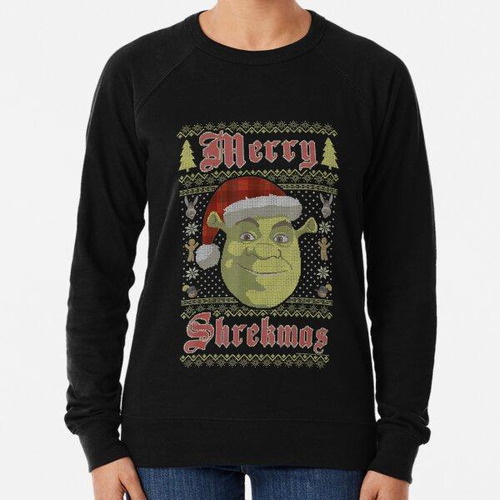 Buzo Shrek Merry Shrekmas Ugly Sweater Style Navidad Calidad