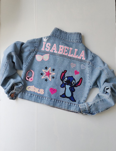 Jaqueta Jeans Infantil Menina Personalizada Com O Nome
