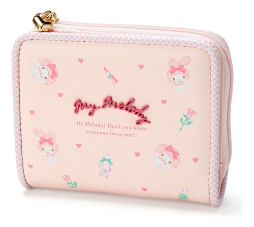 Bonita Cartera Sanrio Hello Kitty My Melody Kuromi Kawaii Pu