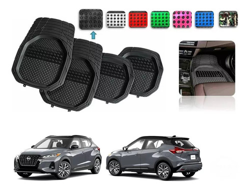 Tapetes 4pz Bandeja 3d Color Nissan Kicks E-power 22 A 25