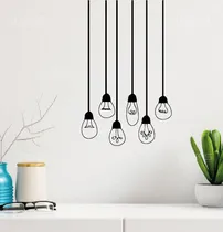 Comprar Vinilo Decorativo Calcomania Focos Colgantes Sticker De Pared Calcomania 60x100cm