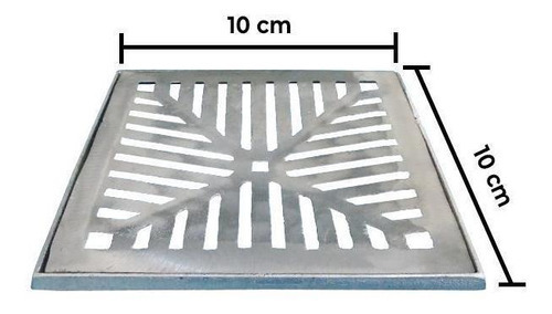 Ralo Grelha Alumínio 35x35cm Drenagem Pluvial Ar Livre
