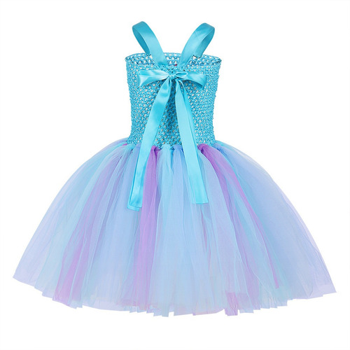 Imagen 3 de 7 de Conjunto Disfraz Vestido Sirena Sirenitaariel Niña Navidad