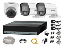 Comprar Kit 3 Cámaras Seguridad 2 Cámaras Colorvu 2mp Edvr 300gb