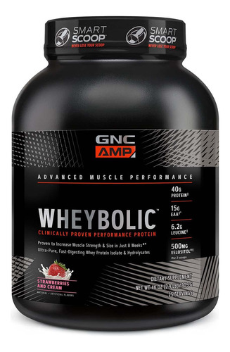 Gnc Amp Wheybolic - Fresas Y Crema