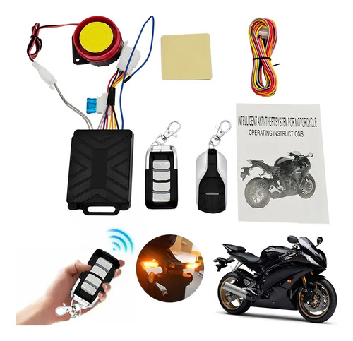 Alarma Antirrobo Moto Encendido Con Distancia Control Remoto