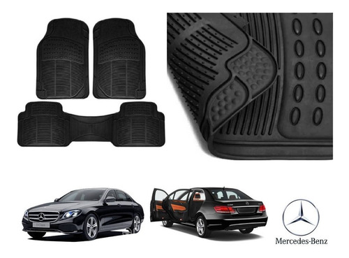 Tapetes Uso Rudo Mercedes Benz E250 2019 Rubber Black