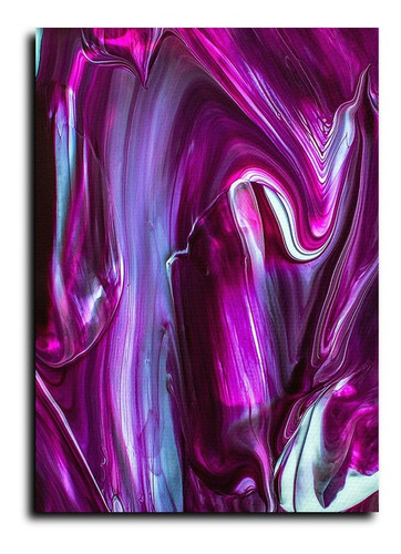 Cuadro Decorativo Canvas 80x120cm Pintura Tipo Laba Purpura