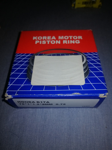 Jgo. Anillos Honda Civic 0.30 D17a  75*1*1.2*2