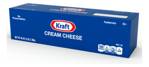 Queso Crema Kraft 3 Lb 1.36kg