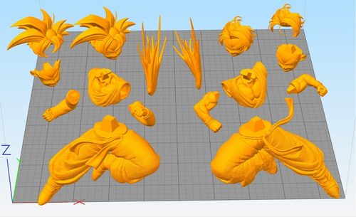 Dragon Ball Goten Vs Trunks D Archivos Stl Para Impresión 3d