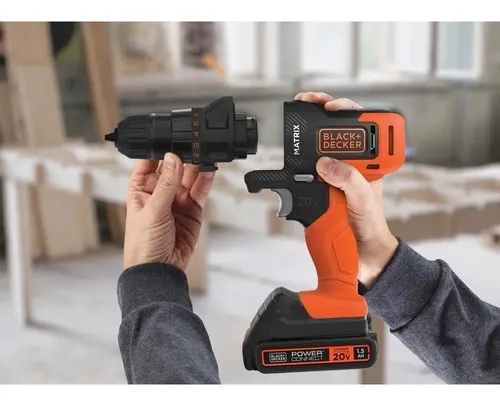 Kit parafusadeira matrix 6 em 2025 1 black decker 20v bdcdm6kitc