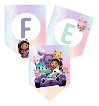 Comprar Banderín Feliz Cumple Gabby La Casa De Muñecas De Gabby Doll